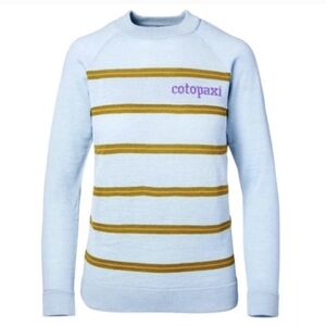 Cotopaxi Libre Mid Sweater Blue Stripe Medium NWOT